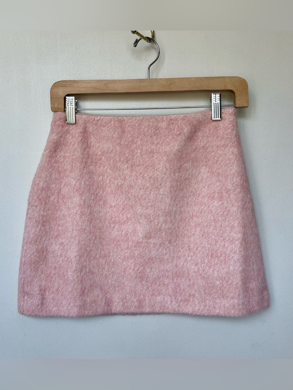 All in Favor Soft Heathered Pink Mini Skirt